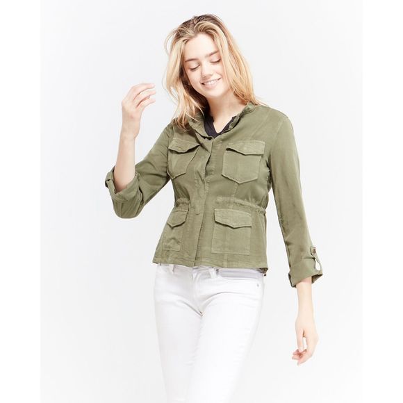 Sanctuary Sunset Safari Band Collar Twill Jacket - Picture 1 of 6